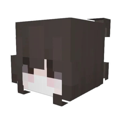 seuko Minecraft avatar head, 3D render