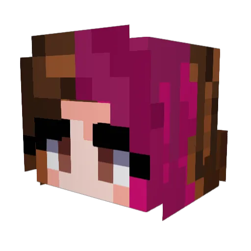 seungboml Minecraft avatar head, 3D render