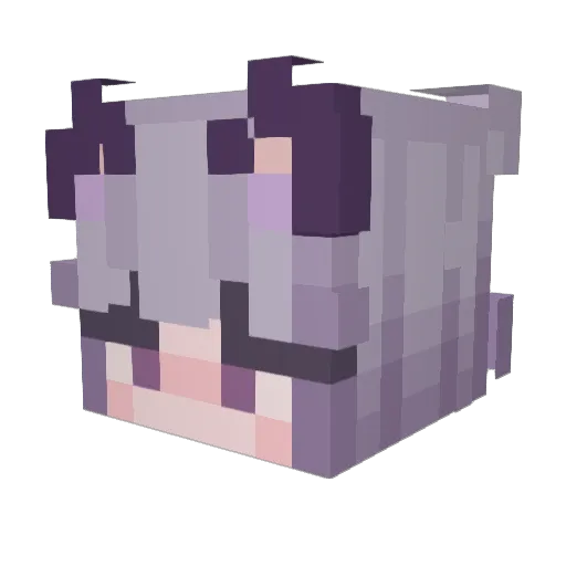 seunv Minecraft avatar head, 3D render