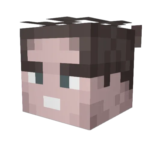 sev1nty_ Minecraft avatar head, 3D render