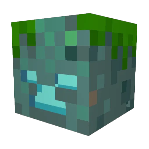 sev8n Minecraft avatar head, 3D render