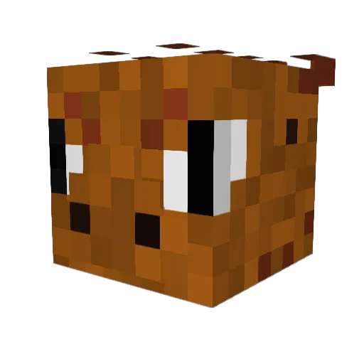 sevacus Minecraft avatar head, 3D render