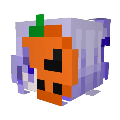 sevals Minecraft avatar head, 3D render
