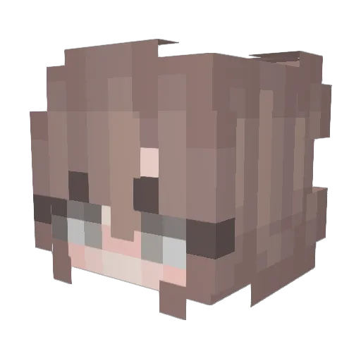 seve3en Minecraft avatar head, 3D render
