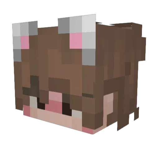 sevedia Minecraft avatar head, 3D render