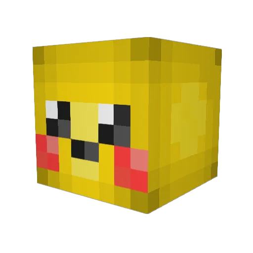 seveeeen Minecraft avatar head, 3D render
