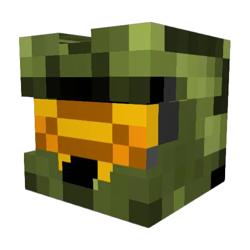 seven0304 Minecraft avatar head, 3D render