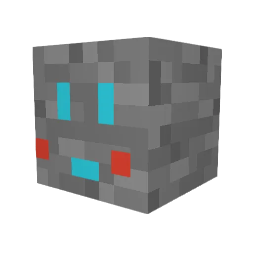 seven2512 Minecraft avatar head, 3D render