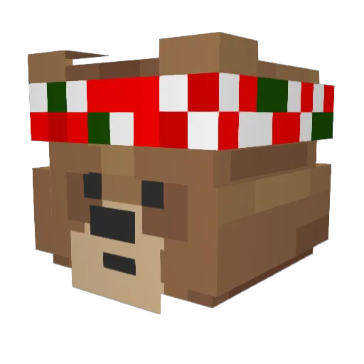 seven7321 Minecraft avatar head, 3D render