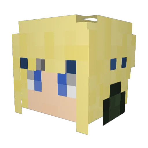 seven77477 Minecraft avatar head, 3D render