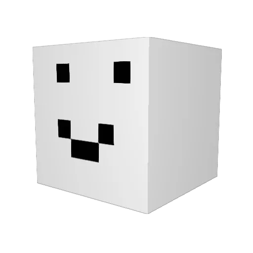 sevennplus5 Minecraft avatar head, 3D render