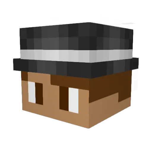 sevenofDEEZ Minecraft avatar head, 3D render