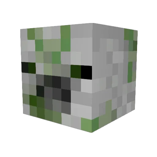 seventeen_days Minecraft avatar head, 3D render