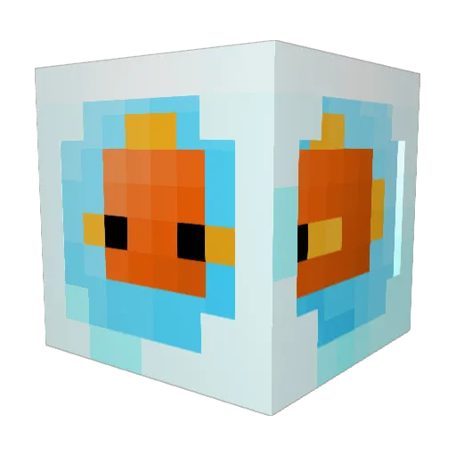 seventeenmillion Minecraft avatar head, 3D render