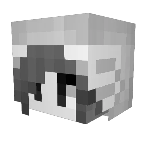 seventeenstabs Minecraft avatar head, 3D render