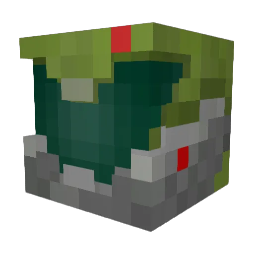 seventhrevenant Minecraft avatar head, 3D render