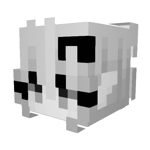 sevierity Minecraft avatar head, 3D render