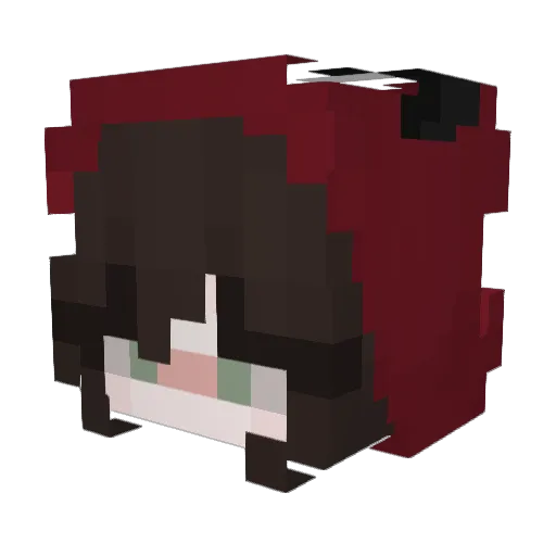 sevimsevin Minecraft avatar head, 3D render
