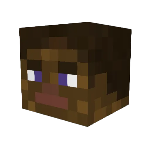 sevqx Minecraft avatar head, 3D render