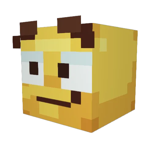 sevsayso Minecraft avatar head, 3D render