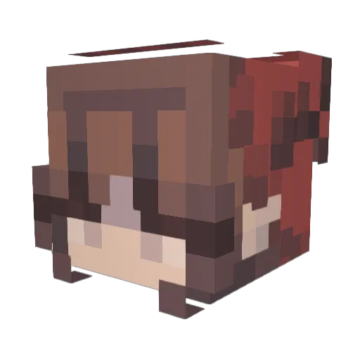 sevv4lls Minecraft avatar head, 3D render