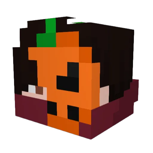 sevwy Minecraft avatar head, 3D render