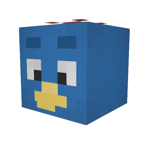 sevxsz Minecraft avatar head, 3D render