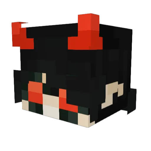 sevyek Minecraft avatar head, 3D render