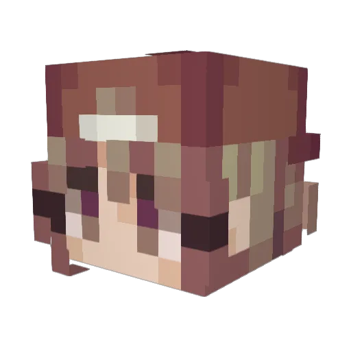 sewerspeen Minecraft avatar head, 3D render