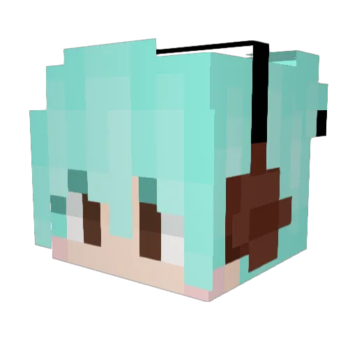 sewoo1 Minecraft avatar head, 3D render