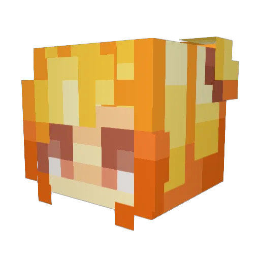 sewqer Minecraft avatar head, 3D render