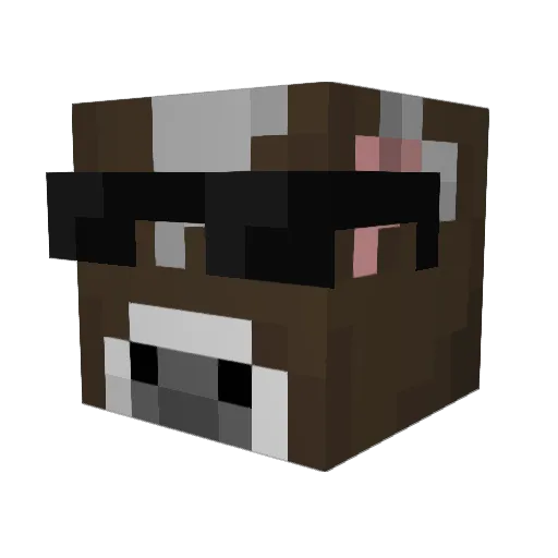 seximal Minecraft avatar head, 3D render