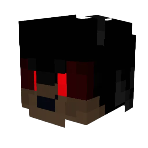 sexlist Minecraft avatar head, 3D render