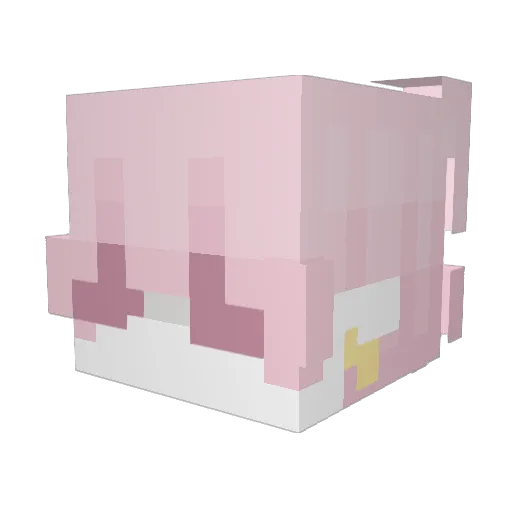 sextonez Minecraft avatar head, 3D render