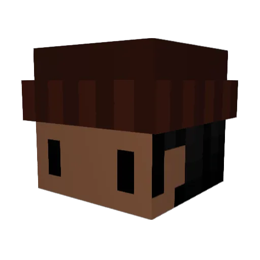 sexyee Minecraft avatar head, 3D render