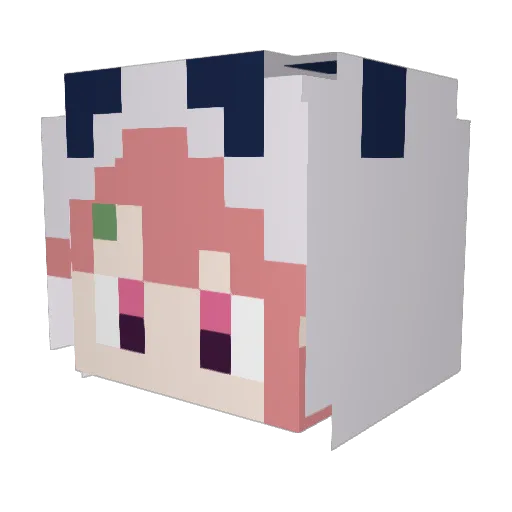 seya312 Minecraft avatar head, 3D render