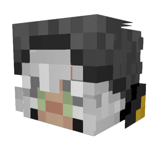 seycheva Minecraft avatar head, 3D render