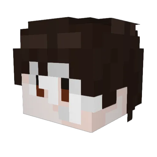 seychohan Minecraft avatar head, 3D render