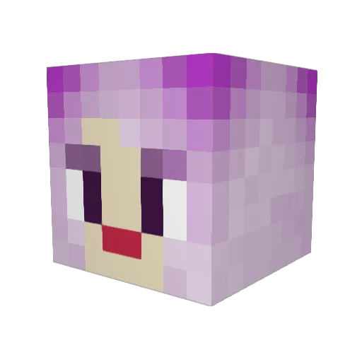 seyeon25 Minecraft avatar head, 3D render