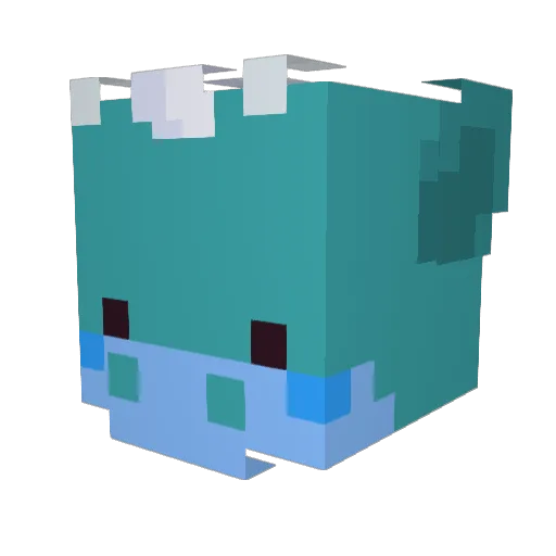 seyuh Minecraft avatar head, 3D render