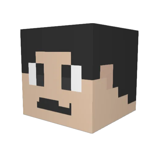 sez008 Minecraft avatar head, 3D render