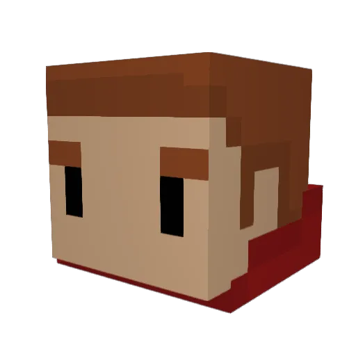 sezbo Minecraft avatar head, 3D render