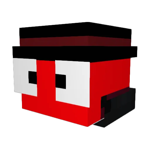sezcorchacool Minecraft avatar head, 3D render