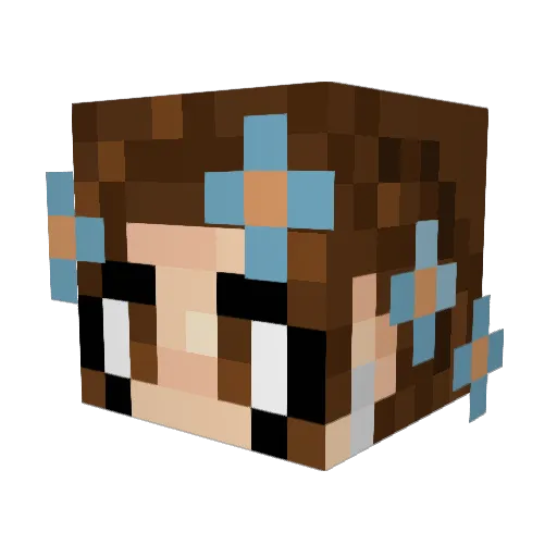 sezen_ Minecraft avatar head, 3D render