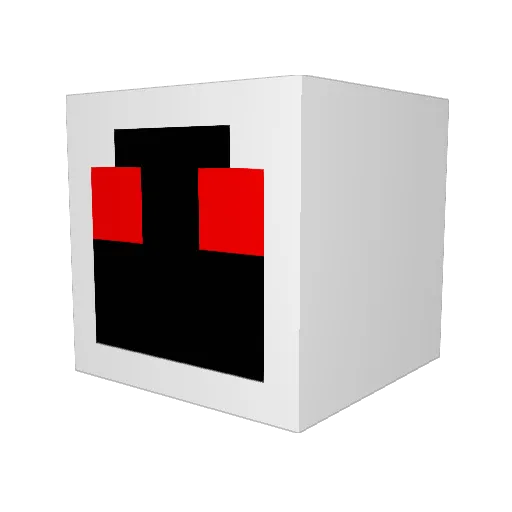 sfa_ok Minecraft avatar head, 3D render