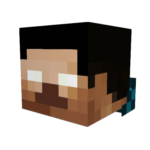 sfanetti Minecraft avatar head, 3D render