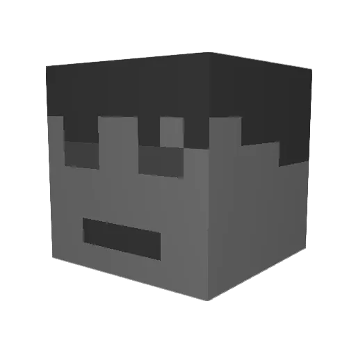 sfeinste Minecraft avatar head, 3D render