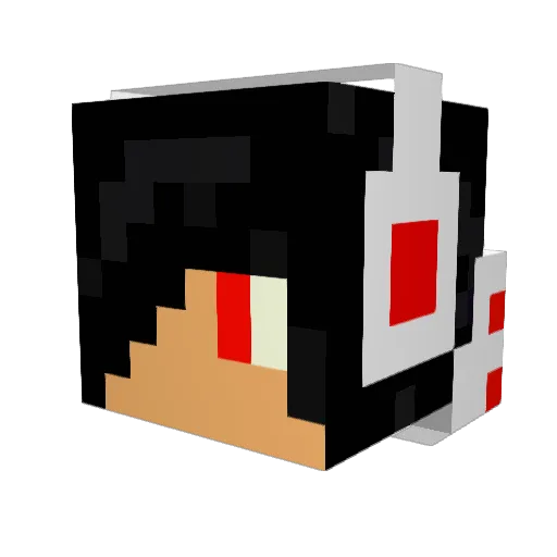 sfigue05 Minecraft avatar head, 3D render
