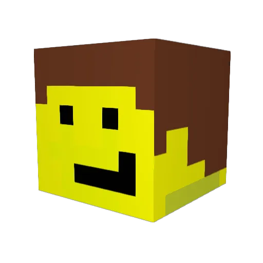 sfreddy Minecraft avatar head, 3D render