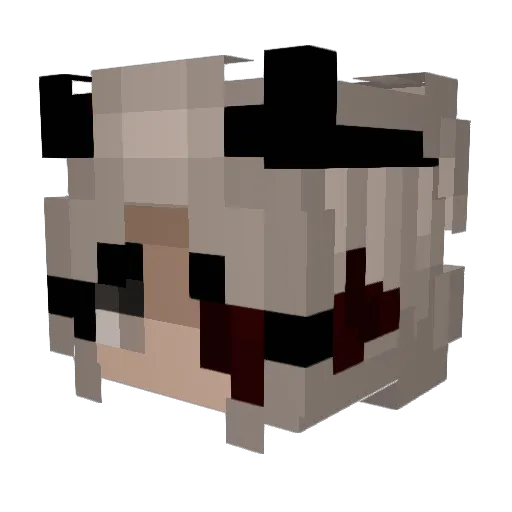sfunil Minecraft avatar head, 3D render